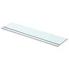vidaXL Panneaux d'&eacute;tag&egrave;re 2 pcs Verre Transparent 70x15 cm