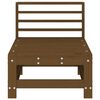 vidaXL Canap&eacute;s centraux de jardin 2 pcs marron miel bois de pin solide