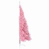 vidaXL Sapin de No&euml;l artificiel pr&eacute;-&eacute;clair&eacute; Rose 180 cm PVC