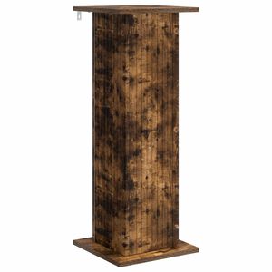 vidaXL Support de Plante Ch&ecirc;ne fum&eacute; 30,5 x 30 x 80,5 cm