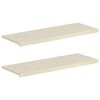 vidaXL Appuis de fen&ecirc;tre 2 pc Blanc 110 x 40 x 2 cm
