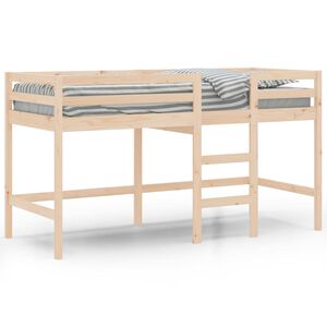 vidaXL Lit mezzanine d'enfants sans matelas avec &eacute;chelle 90x200 cm
