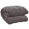 vidaXL Couverture lest&eacute;e Gris 138x200 cm 10 kg Tissu