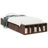 vidaXL Cadre de lit sans matelas ch&ecirc;ne marron 100x200 cm