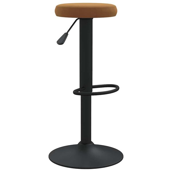 vidaXL Tabourets de bar lot de 2 marron velours