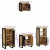 vidaXL Ensemble de mobilier de salle de bain avec tiroir 4 pcs