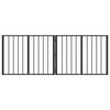 vidaXL Porte pour chien 2 pc Noir 80 x 60 cm Acier galvanis&eacute;