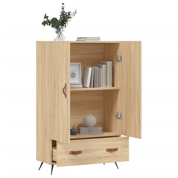 vidaXL Buffet haut ch&ecirc;ne sonoma 69,5x31x115 cm bois d'ing&eacute;nierie
