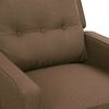 vidaXL Fauteuil de massage Taupe Tissu