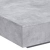 vidaXL Table basse avec lumières LED gris béton 100x100x31 cm
