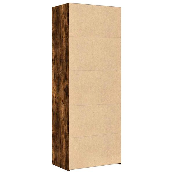 vidaXL Buffet haut ch&ecirc;ne fum&eacute; 70x42,5x185 cm bois d'ing&eacute;nierie