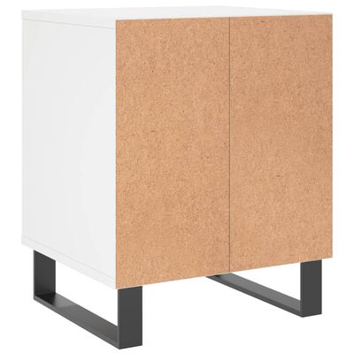 vidaXL Tables de chevet 2 pcs blanc 40x35x50 cm bois d’ingénierie