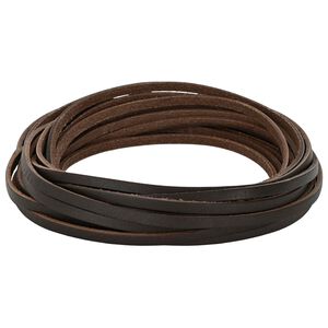 vidaXL Sangle en Cuir Marron fonc&eacute; 200 x 0,3 cm Cuir