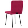 vidaXL Chaises &agrave; manger lot de 2 Rouge bordeaux Velours