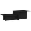 vidaXL Table basse Noir 111,5x50x33 cm Bois d'ing&eacute;nierie