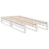 vidaXL Lit bibliothèque sans matelas blanc 75x190cm bois de pin massif