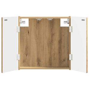 vidaXL Cabinet pour cible DELFT Ch&ecirc;ne artisanal 52,5 x 10,5 x 53,5 cm