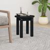vidaXL Table basse Noir Ø 35x35 cm Bois massif de pin