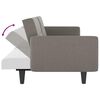 vidaXL Canap&eacute;-lit avec porte-gobelets taupe tissu