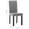 vidaXL Chaises &agrave; manger lot de 6 gris similicuir