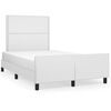 vidaXL Cadre de lit sans matelas blanc 120x200 cm similicuir