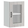 vidaXL Armoire murale de cuisine avec porte vitr&eacute;e "Kalmar" Bois d'ing&eacute;nierie gris Sonoma