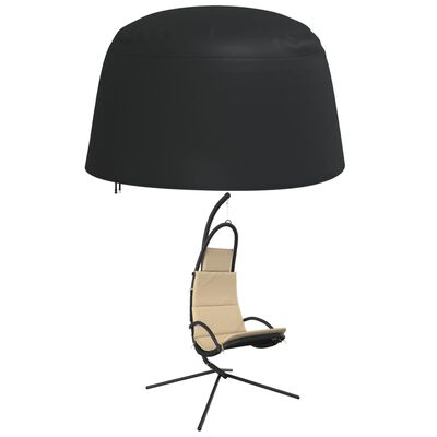vidaXL Housse de chaise œuf suspendue noir Ø 190x115 cm oxford 420D