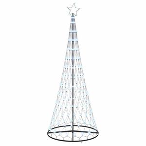 vidaXL Arbre de Noël LED Blanc froid 100 x 100 x 250 cm Métal