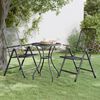 vidaXL Chaises pliables jardin lot de 2 Maille m&eacute;tallique Anthracite