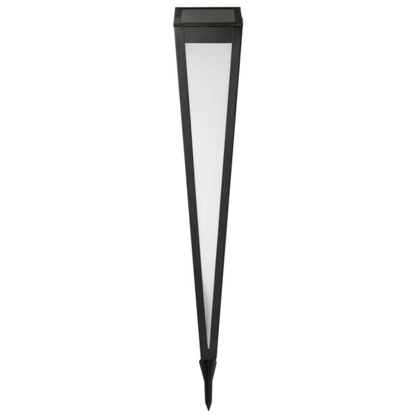 HI Lampe sur piquet solaire &agrave; LED de jardin 75 cm Noir