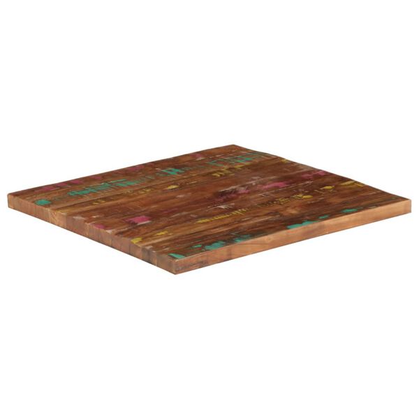 vidaXL Dessus de table 70x70x3,8 cm carr&eacute; bois massif de r&eacute;cup&eacute;ration