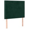 vidaXL T&ecirc;te de lit Vert fonc&eacute; 80x5x118/128 cm Velours