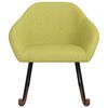 vidaXL Chaise &agrave; bascule Vert Tissu