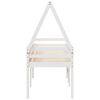 vidaXL Lit haut sans matelas blanc 90x200 cm bois de pin massif