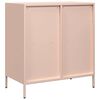 vidaXL Buffet rose 68x39x73,5 cm acier lamin&eacute; &agrave; froid