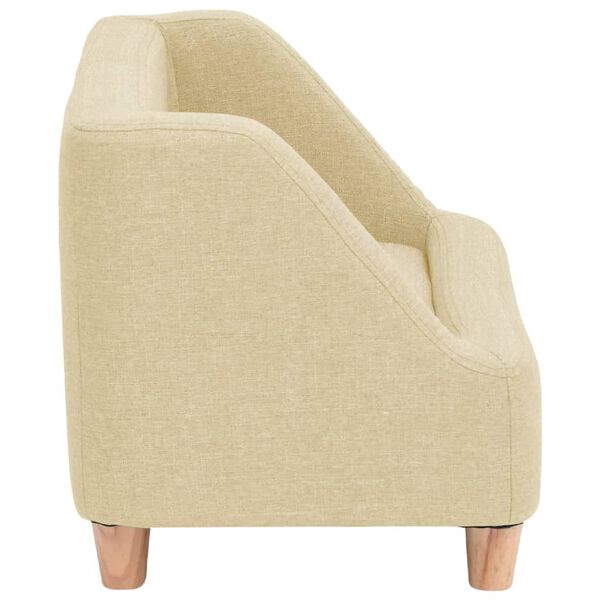 vidaXL Canap&eacute; pour chien Cr&egrave;me 60x37x39 cm Lin