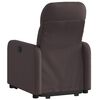 vidaXL Fauteuil inclinable électrique marron foncé tissu