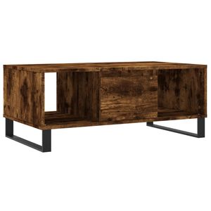 vidaXL Table basse Ch&ecirc;ne fum&eacute; 90x50x36,5 cm Bois d'ing&eacute;nierie