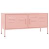 vidaXL Meuble TV Rose 105x35x50 cm Acier