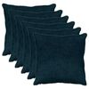 vidaXL Housse de coussin 6 pc HEERLEN Bleu marine 70 x 70 cm