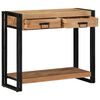 vidaXL Table console Marron 90 x 33 x 75 cm Bois d'Acacia Massif