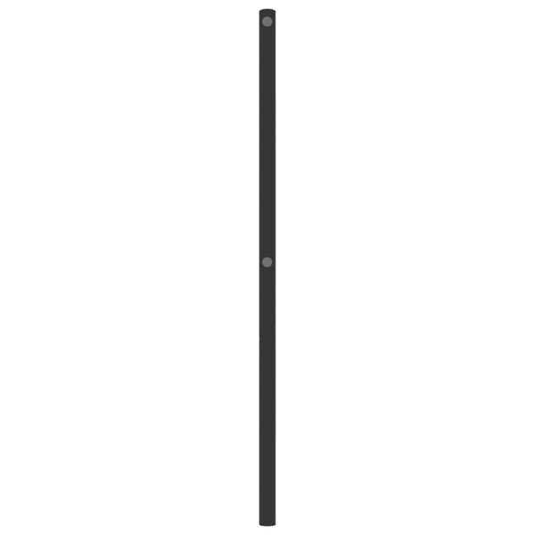vidaXL Tête de lit métal noir 90 cm