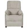 vidaXL Fauteuil inclinable &eacute;lectrique Gris clair Similicuir daim