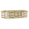 vidaXL Pergolas avec toits 6 pcs 100x90x100 cm Bois de pin impr&eacute;gn&eacute;