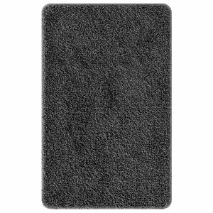 vidaXL Tapis de bain antid&eacute;rapant Gris fonc&eacute; 50 x 80 cm PP