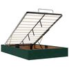 vidaXL Cadre de lit ottoman avec matelas vert foncé 120x200 cm velours