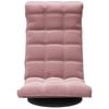 vidaXL Chaise de sol pivotante Rose Velours
