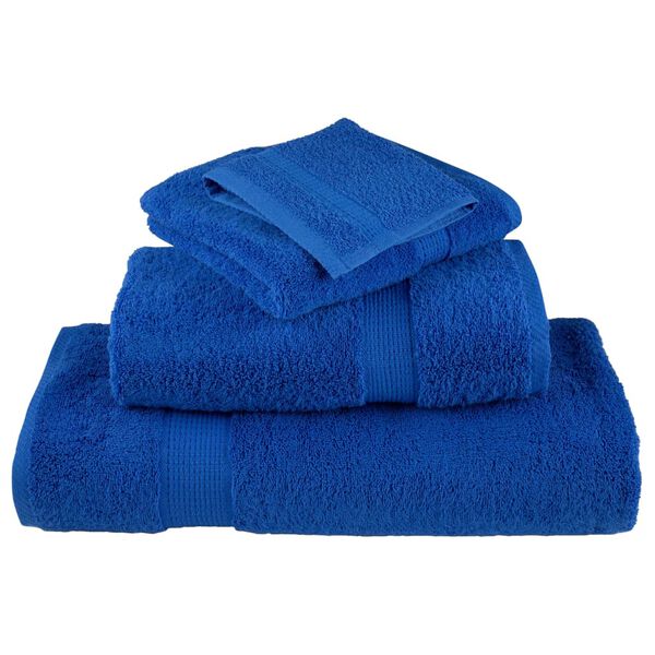 vidaXL Serviettes de douche de qualit&eacute; sup&eacute;rieure SOLUND 10 pcs bleu