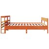 vidaXL Cadre de lit sans matelas cire marron 180x200cm bois pin massif