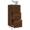 vidaXL Buffet Ch&ecirc;ne marron 34,5x34x90 cm Bois d'ing&eacute;nierie